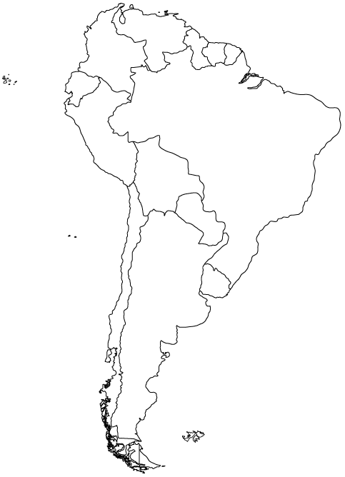 South America Map